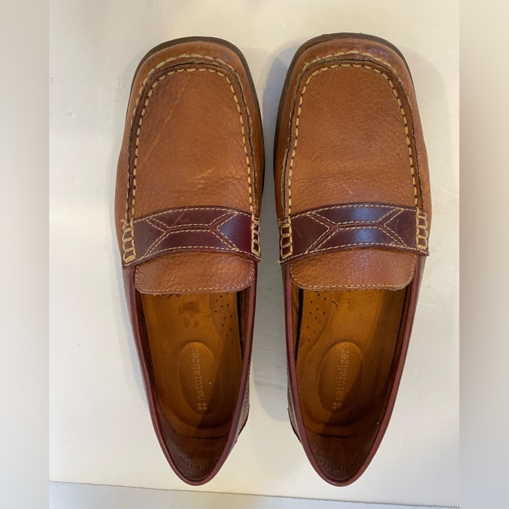 Naturalizer Brown Slip-on Loafers Shoes Size 8 1/2 M